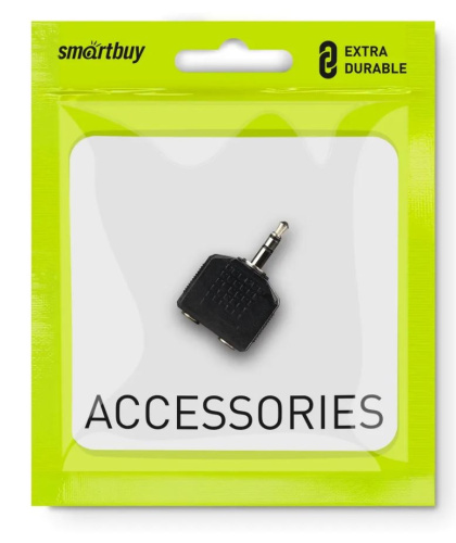 Адаптер Smartbuy Jack 3.5 мм (M) -2х3.5 мм (F) (A202)