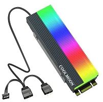 Радиатор для SSD M.2 COOLMOON ARGB черный