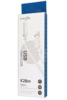 Кабель microUSB (1м) VIXION (K28m) 3,5A  (белый) 