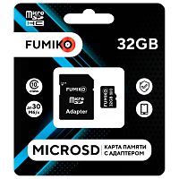 MicroSD 32GB FUMIKO MicroSDHC class 10 UHS-I (c адаптером SD) (FSD-08)