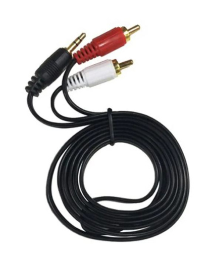 Кабель AUX - 2xRCA 1.5M черный 