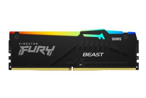 Оперативная память DIMM DDR5 8GB 5200MHz Kingston FURY Beast AMD RGB (KF552C36BBEA-8) фото 2