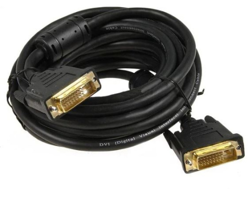 Кабель DVI dual link ExeGate EX-CC-DVI2-5.0 (25M/25M, 5м, позолоченные контакты)