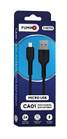 Кабель MicroUSB FUMIKO CA01 2А 3M черный