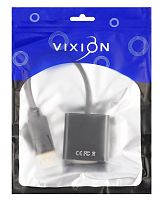 Переходник VIXION AD37 DisplayPort (F) - DVI (M) черный