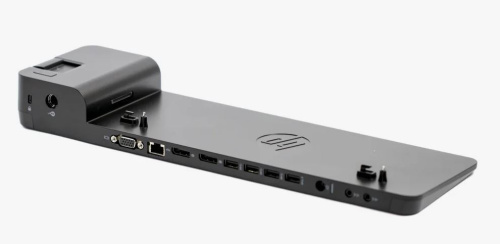 Док-станция для ноутбука HP 2013 UltraSlim Docking Station черная фото 5