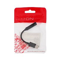 Адаптер LuazON, с Type-C- AUX 3.5, чёрный (4283710)