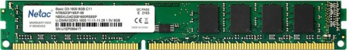 Модули памяти DDR3-1600 8GB DIMM (PC3-12800) <Netac Basic> CL-11. 1,5V ( NTBSD3P16SP-08 )
