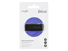 Носитель информации 64Gb USB2.0 VIXION Shark Eyes (черный)