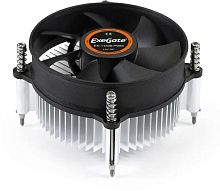 Кулер ExeGate EK-11508.PWM (Al, LGA1150/1151/1155/1156/1200, TDP 75W, Fan 90mm, PWM, 1200-2600RPM, Hydro bearing, 4pin, 11-24db, 235г, с термопастой, 