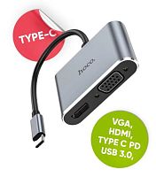 Переходник для MacBook  HDMI + VGA + Type-С + USB 3.0 HB30