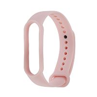 Ремешок для фитнес-браслета Mi Band 5/6 LuazON, силиконовый, розовый (7422259)