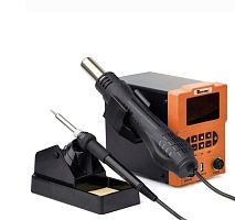 Паяльная станция с феном Sumsour 878D 600вт черно-оранжевый 