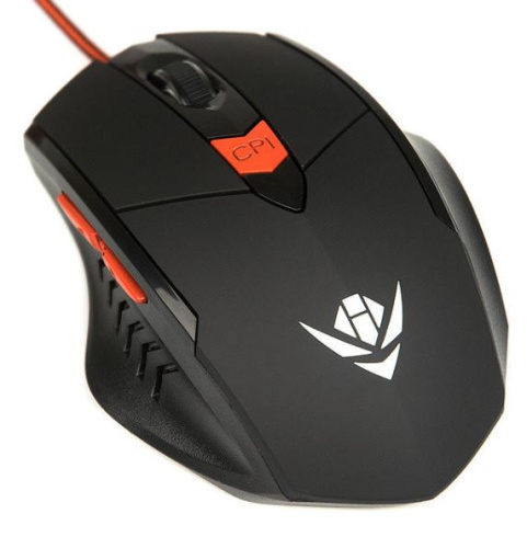 Мышь MOG-11U Nakatomi Gaming mouse - игровая, 6 кнопок + ролик, USB, черная фото 3