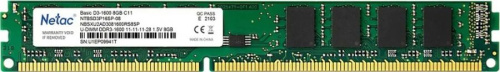 Оперативная память DIMM DDR3 8GB 1600MHz Netac Basic (NTBSD3P16SP-08)