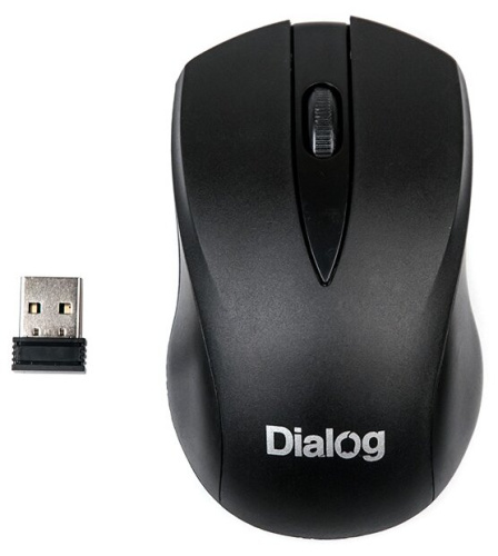 Мышь MROC-15U Dialog Comfort RF 2.4G Optical - 3 кнопки + ролик прокрутки, черная