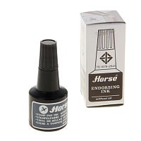 Краска штемпельная Horse 30 мл, черная 1088292