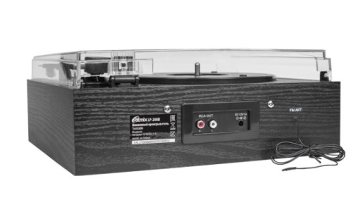 Виниловый проигрыватель RITMIX LP-200B черный wood фото 2