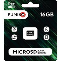 MicroSD 16GB FUMIKO MicroSDHC class 10 UHS-I (без адаптера SD) (FMD-14)