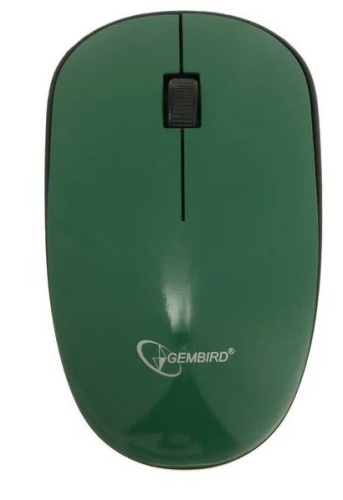 Мышь беспроводная Gembird MUSW-111-GRN зеленый, 2кн+колесо-кнопка, 1200DPI 2.4GHz фото 2