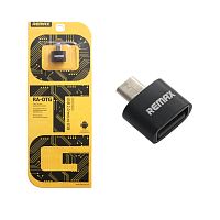 Адаптер OTG MicroUSB - USB черный REMAX (170979)