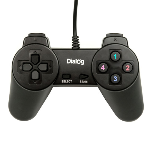 Геймпад GP-A01 Dialog Action - 10 кнопок, USB, черный
