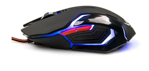 Мышь MOG-20U Nakatomi Gaming mouse - игровая, 6 кнопок + ролик, 7-ми цветная подсветка, USB, черная фото 4