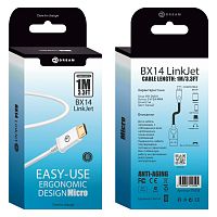 USB кабель micro USB 1м DREAM BX14 белый (175018)