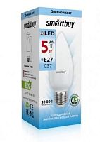 Лампа светодиодная Cвеча (LED) 5вт 4000К E27 Smartbuy (SBL-C37-05-40K-E27)