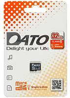 MicroSDHC 32Gb DATO Class 10, UHS-I U1, R/W 60/10 МБ/с  черный