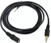 Кабель AUX ExeGate EX-CCA-423-0.3 (3.5mm Jack M/3.5mm Jack F, 0,3м, позолоченные контакты)