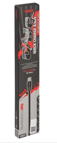 Кабель MicroUSB REMAX RC-040m Shell Series Cable (черный)